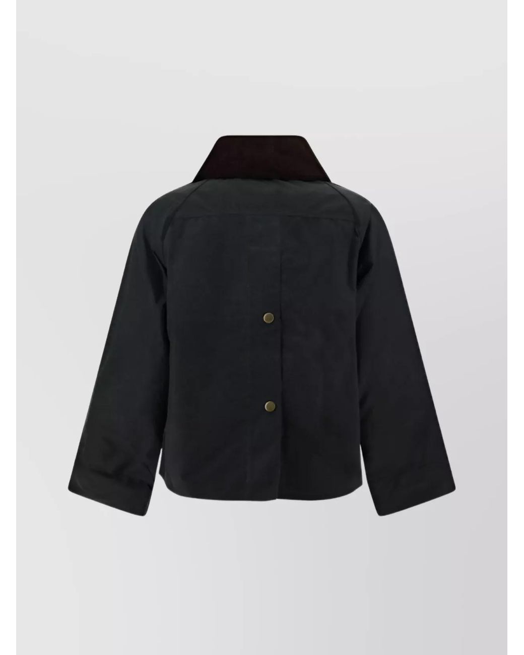 Barbour Black Cotton Wax Jacket-Tone Buttons