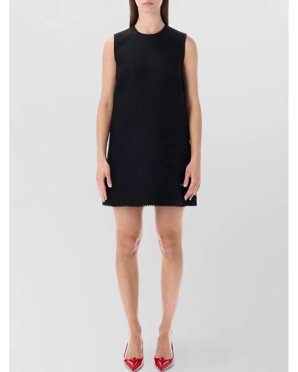 Prada Black Scuba Mini Dress