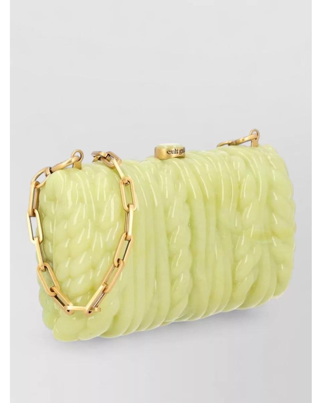 Cult Gaia Yellow Acrylic Mini Bag