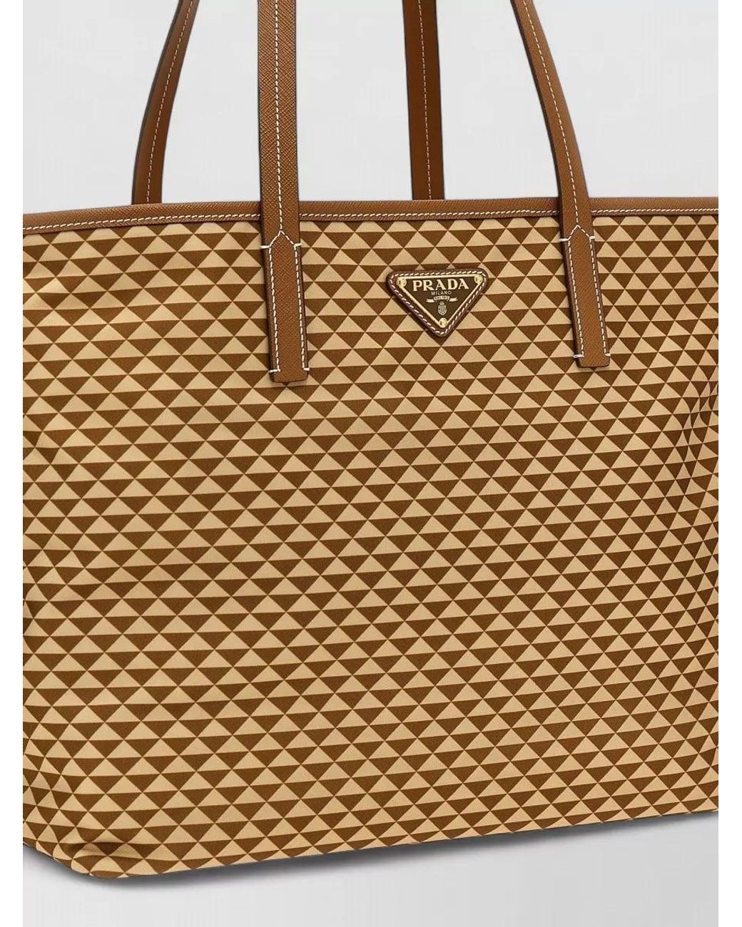 Prada Natural Symbole Shoulder Bag
