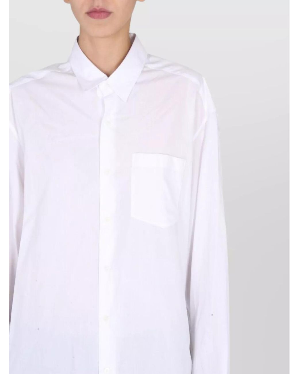 Ann Demeulemeester White Cotton Shirt