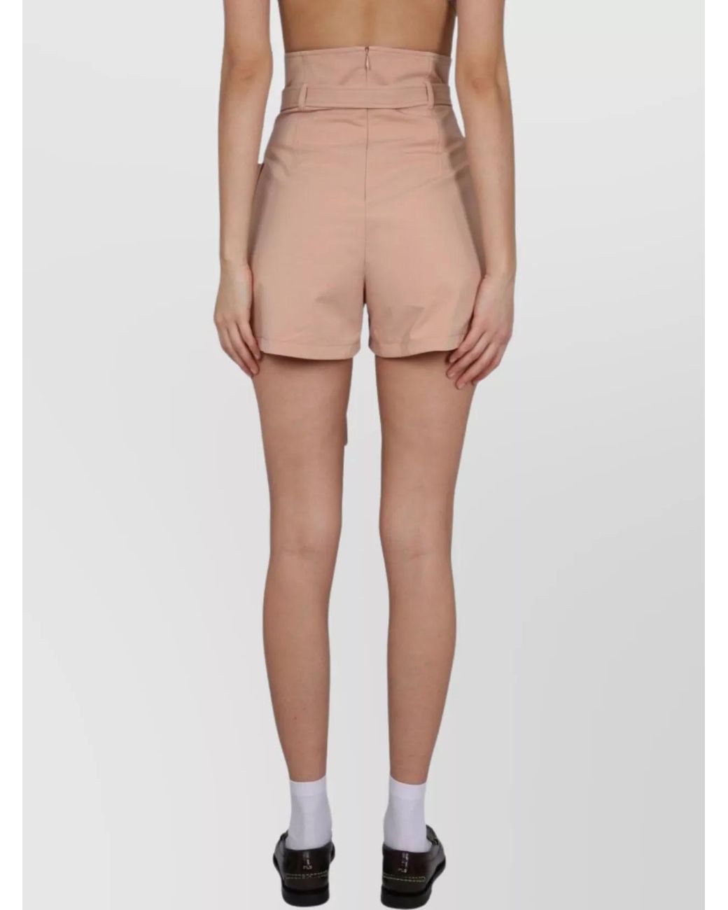 Philosophy Pink High-Rise Tailored Shorts