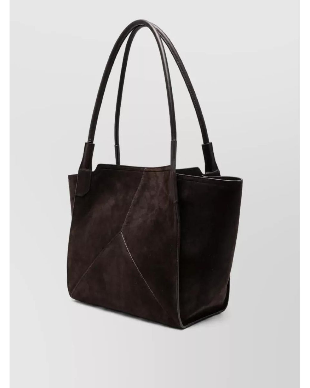 Victoria Beckham Black Victoria Suede Panelled Tote Bag