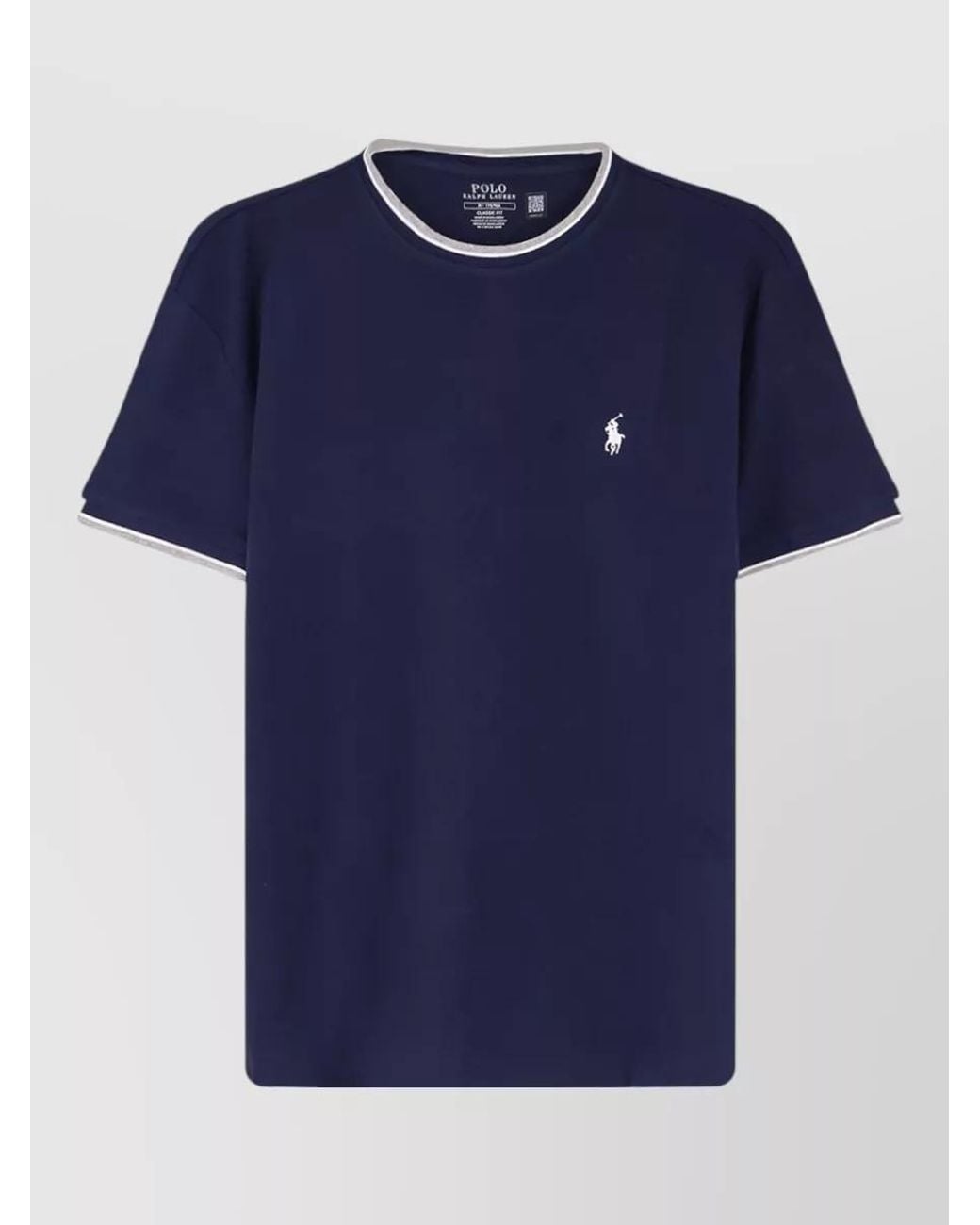 Polo Ralph Lauren Blue Cotton Classic Fit Short Sleeve T-Shirt for men