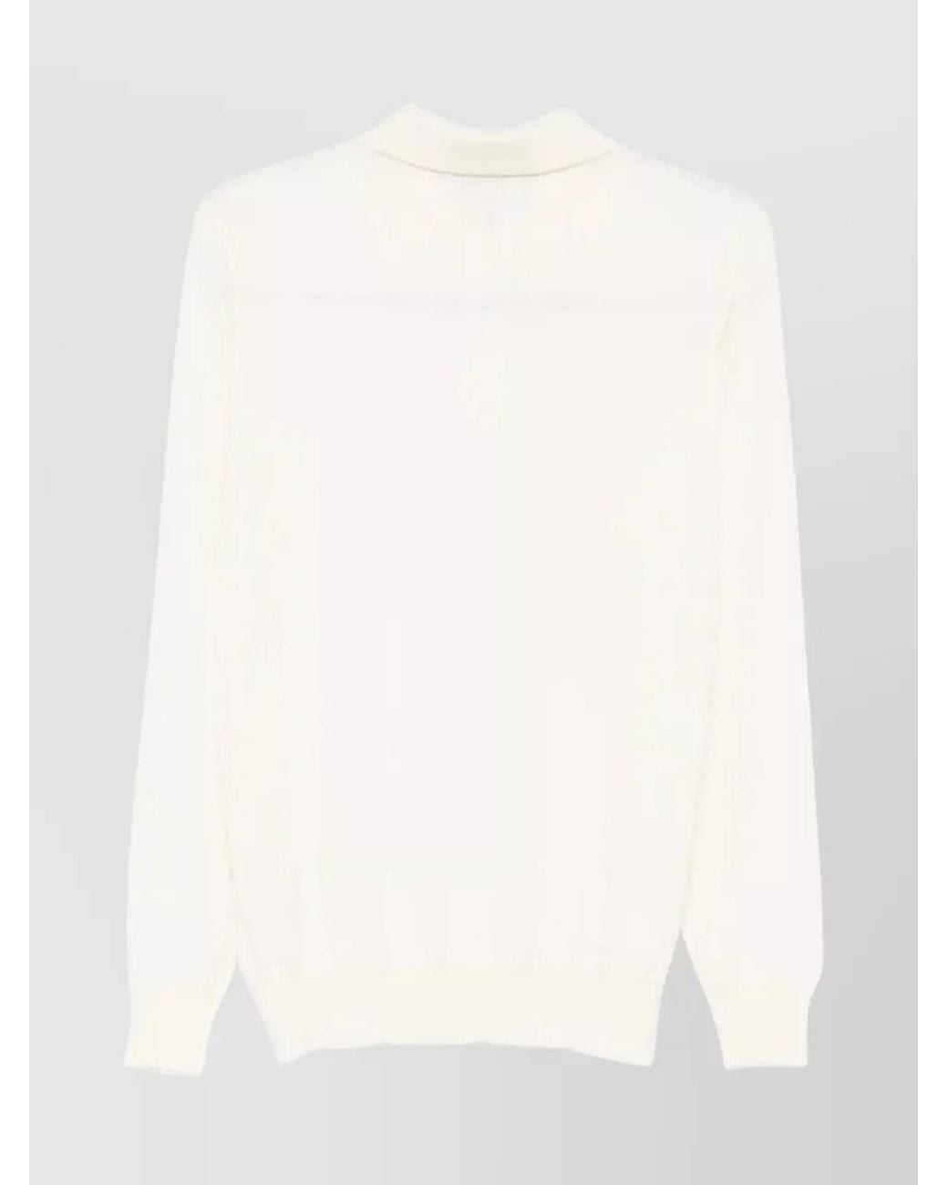 Lardini Natural Silk Cashmere Wool Half-Zip Polo Sweater for men