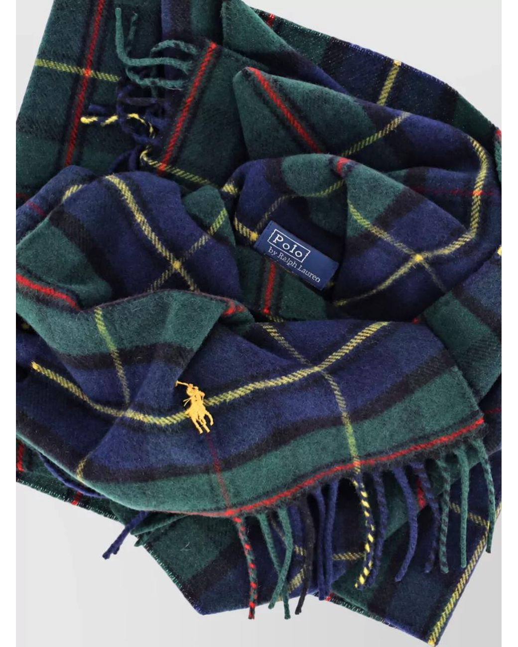 Polo Ralph Lauren Blue Cashmere Wool Scarf for men