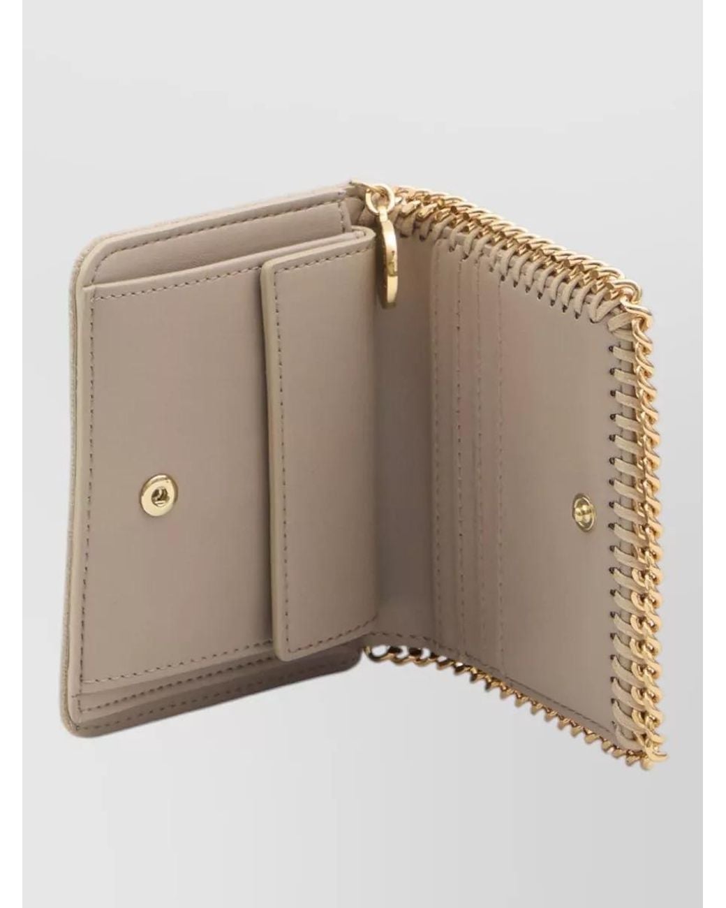 Stella McCartney Natural Faux Leather Bifold Wallet
