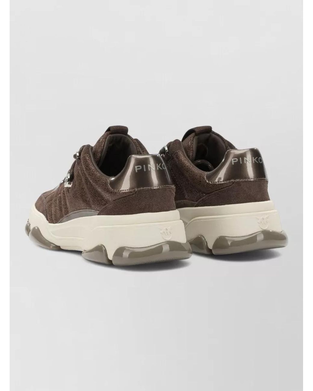 Pinko Brown Leather Sneaker & Slip-On