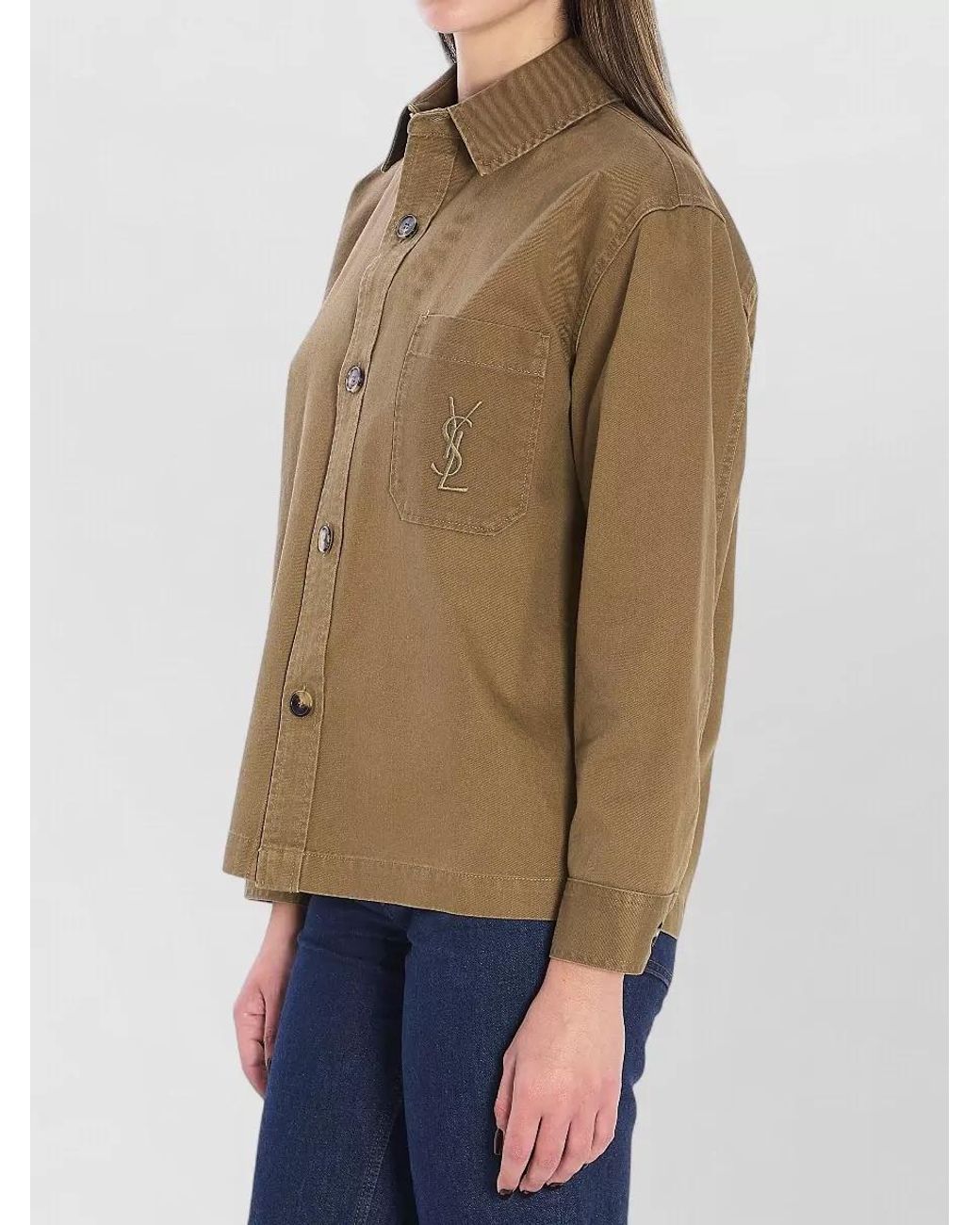 Saint Laurent Natural Cassandre Shirt