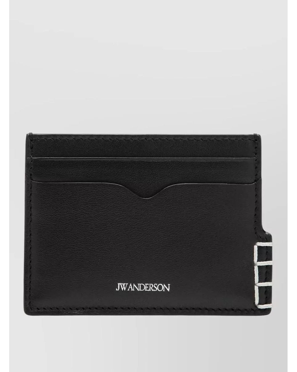 J.W. Anderson Black Leather Cardholder for men