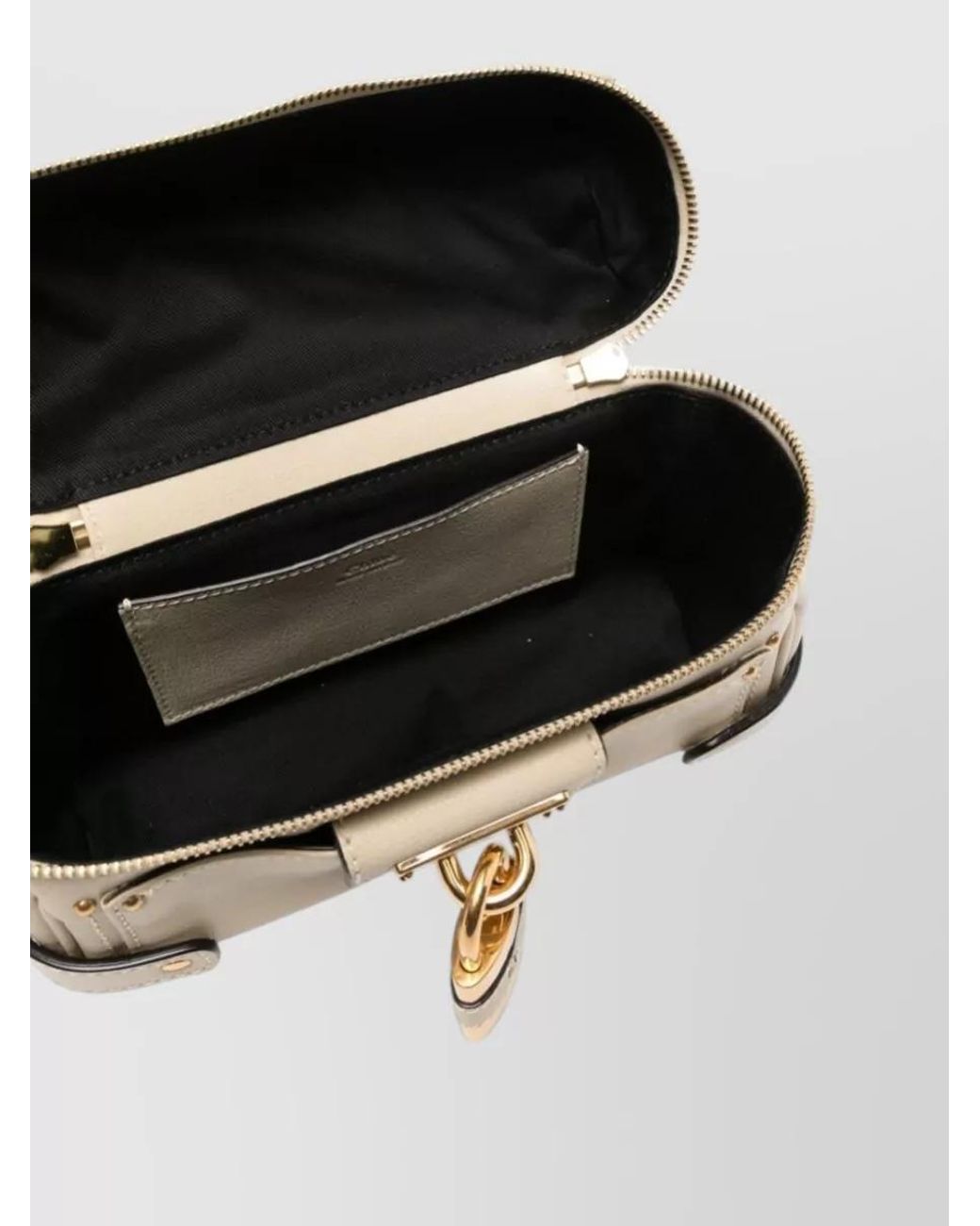 Chloé Natural Paddington Leather Mini Bag
