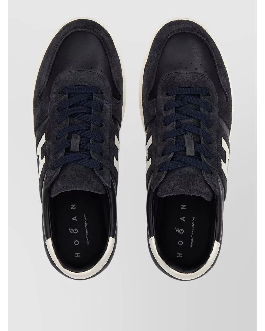 Hogan Blue Leather Low-Top Sneakers for men