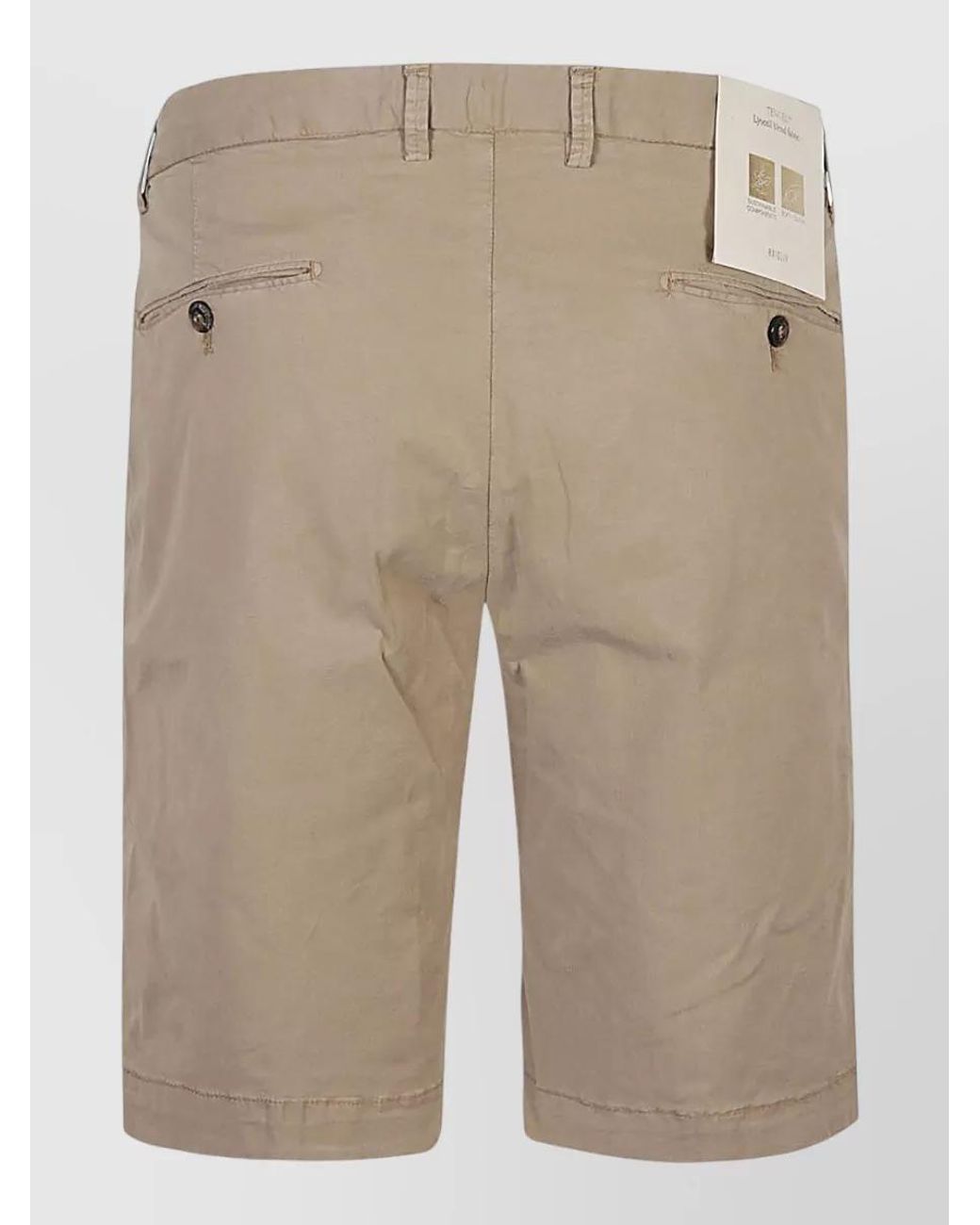 Briglia 1949 Natural Drawstring Chino Shorts for men