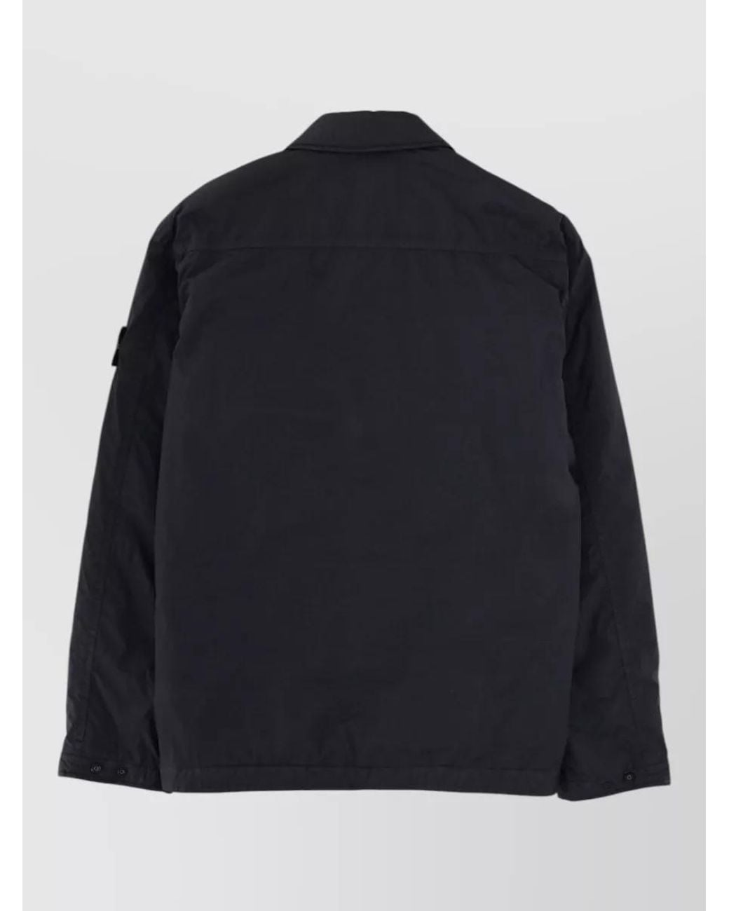 Stone Island Blue Padded Overshirt for men
