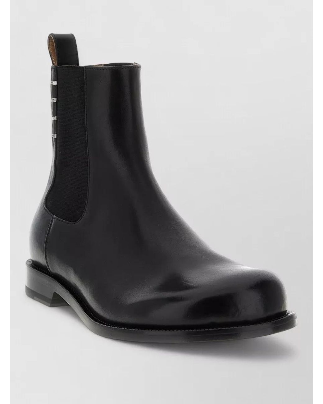 J.W. Anderson Black Calfskin Leather Chelsea Ankle Boots for men