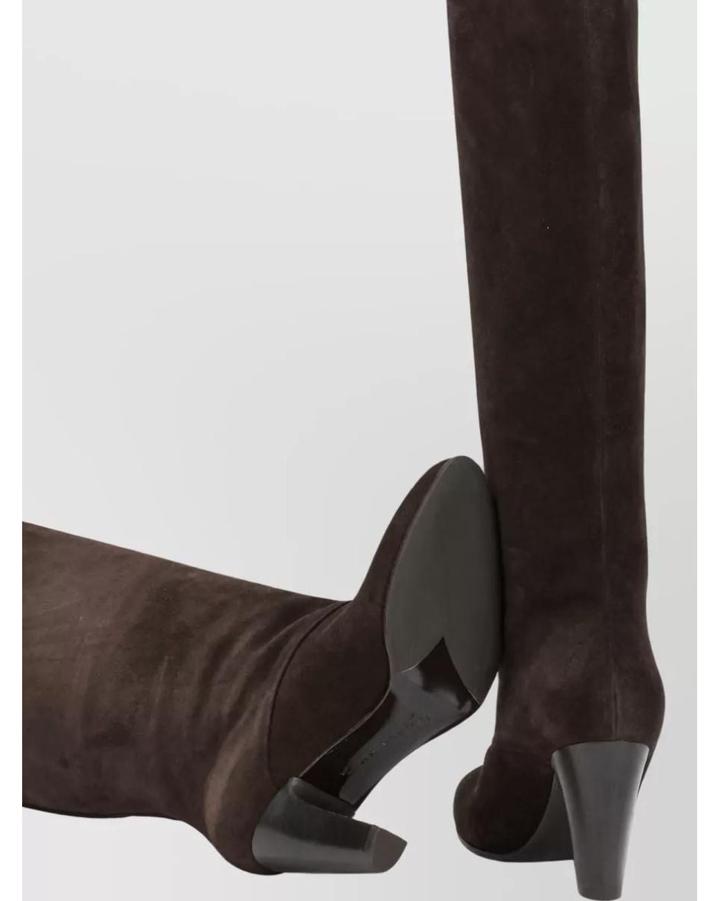 Sergio Levantesi Brown Leather Knee-High Boots