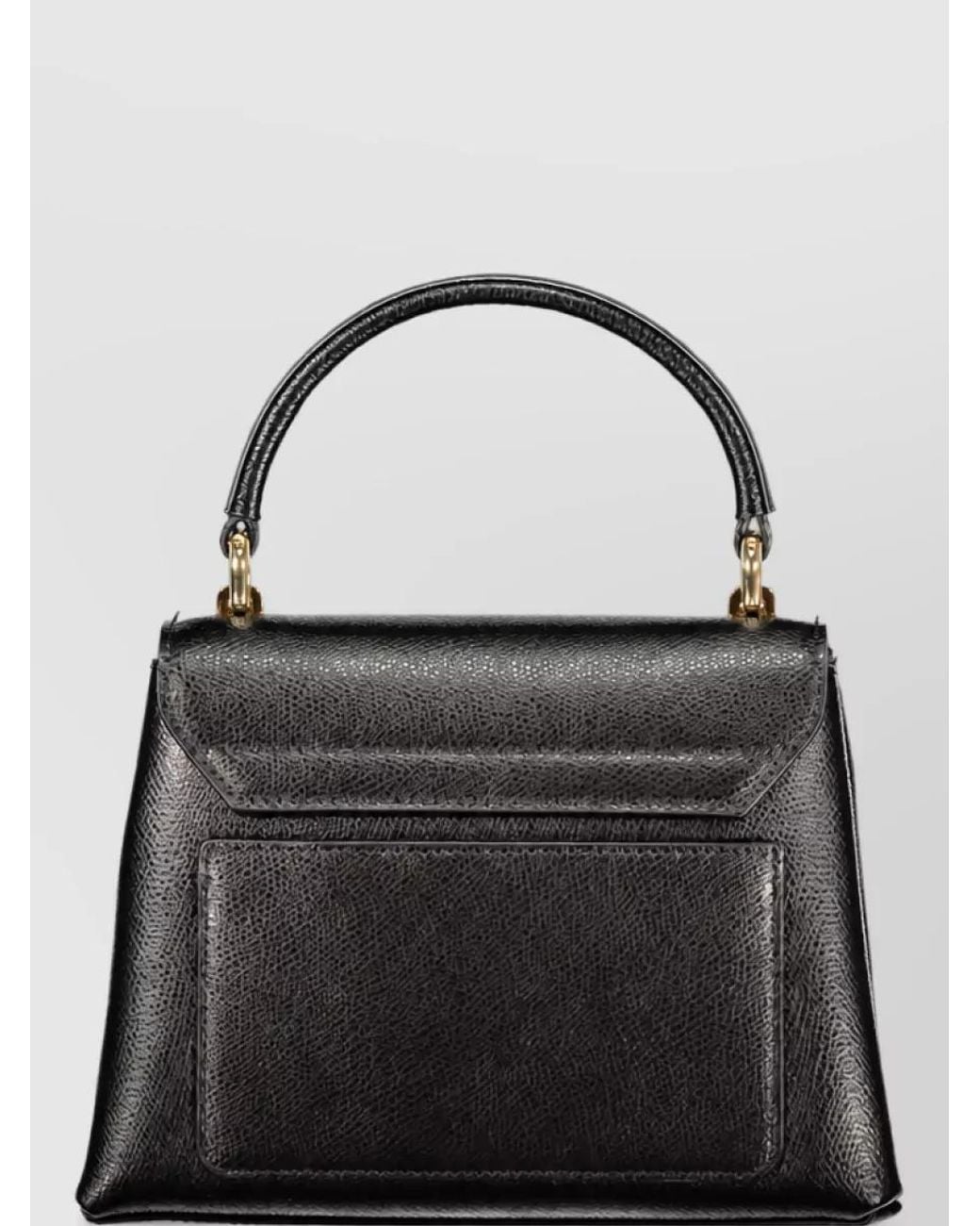Furla Black Leather Clutch Bag