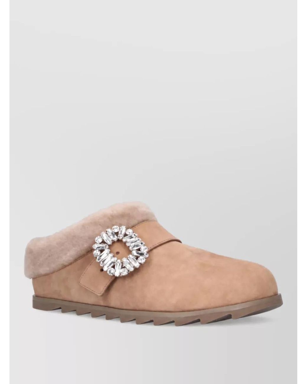 Roger Vivier Pink Leather Mules