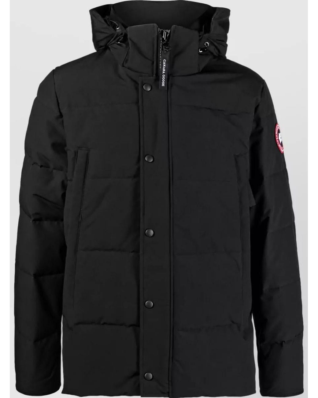Canada Goose Black Short Down Puffer Jacket for men