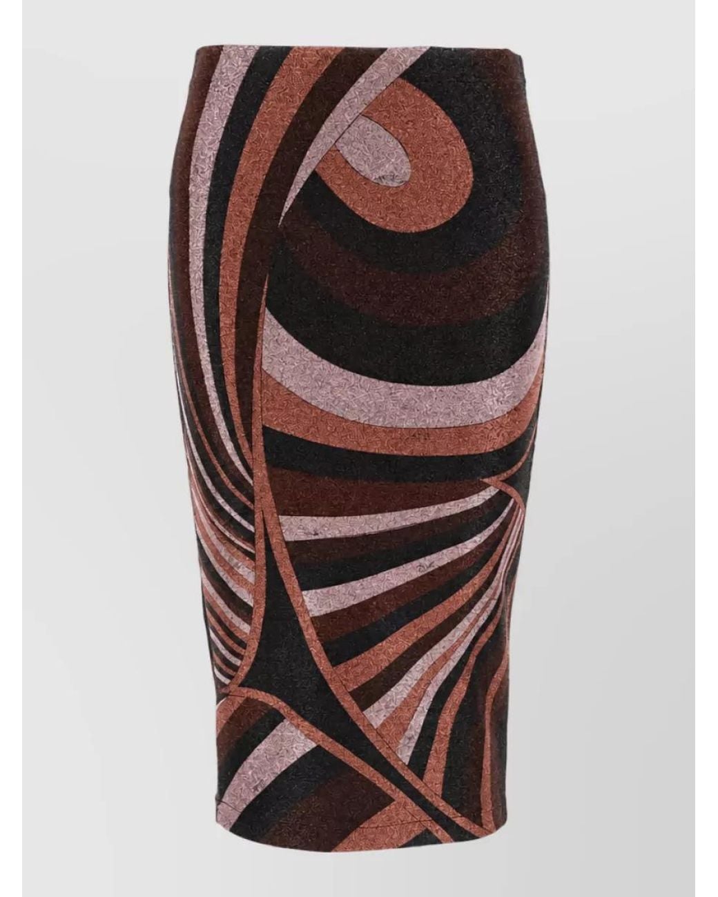 Emilio Pucci Multicolor Printed Midi Skirt