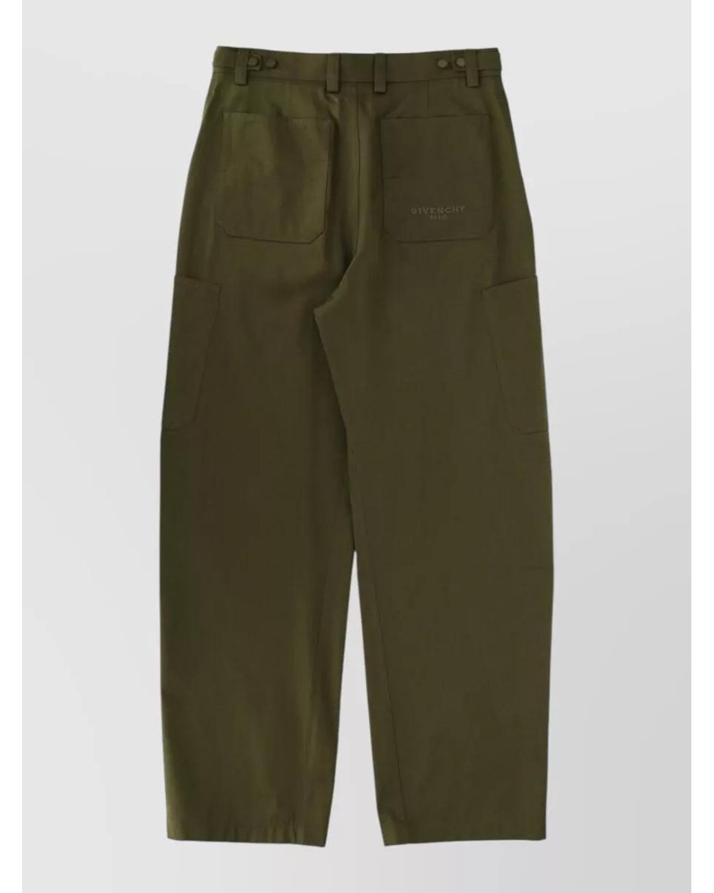 Givenchy Green Cotton Couture Seam Pants for men