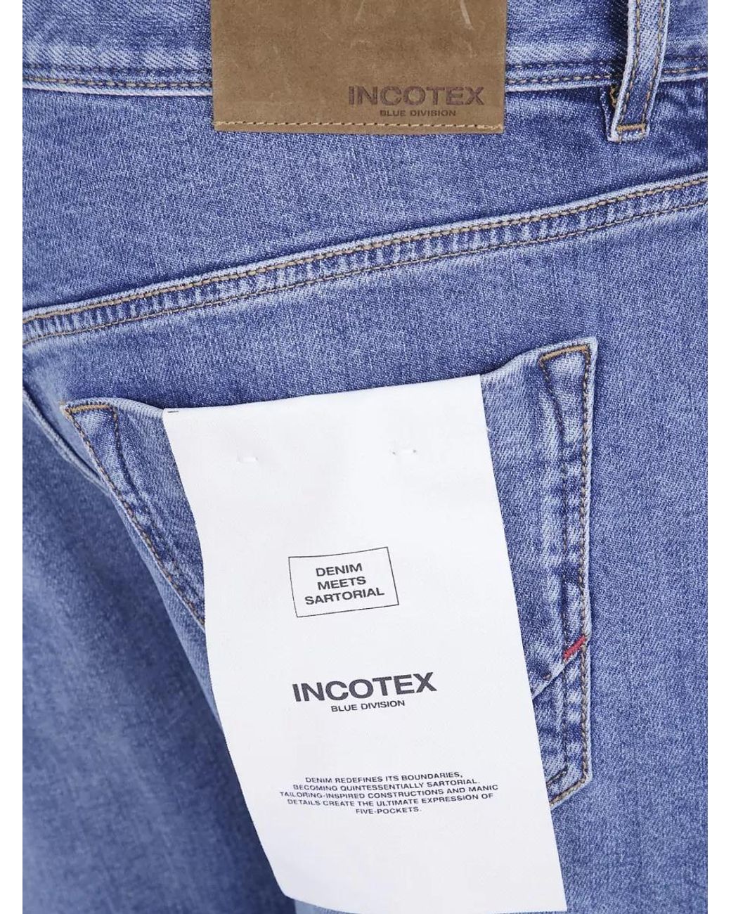 Incotex Blue Regular-Fit Straight-Leg Denim Jeans for men