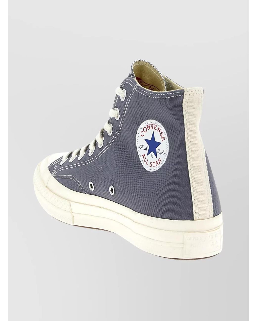 COMME DES GARÇONS PLAY White Canvas High-Top Sneakers for men