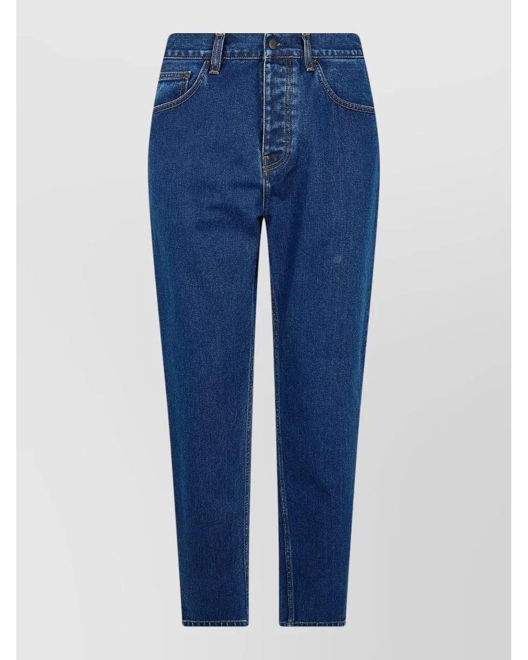 Carhartt Blue Denim Straight-Leg Jeans for men