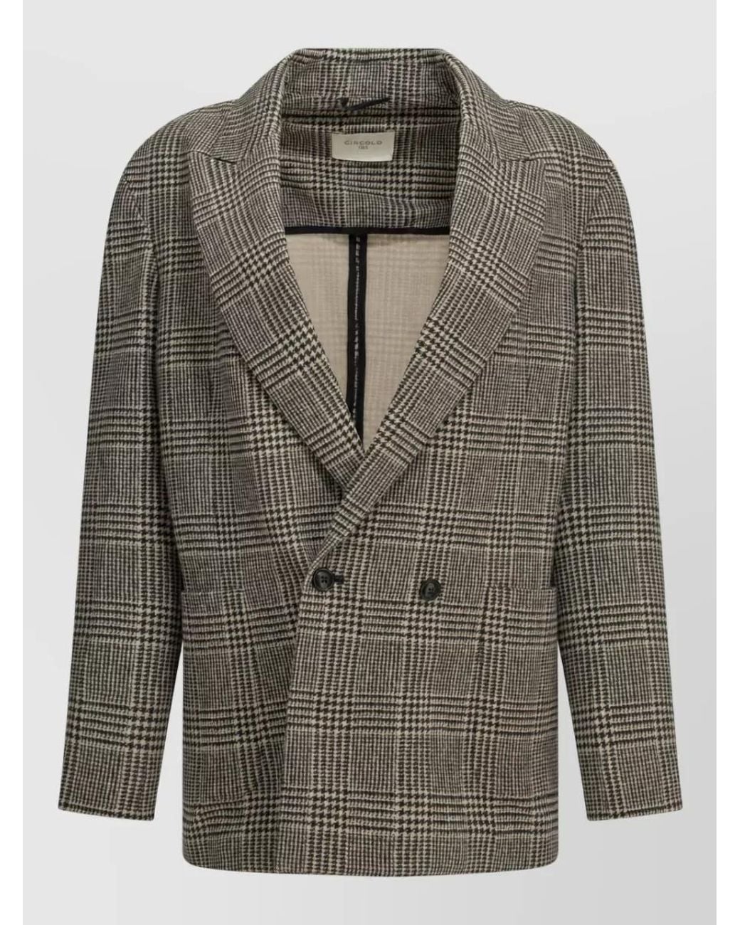 Circolo 1901 Gray Double-Breasted Coat