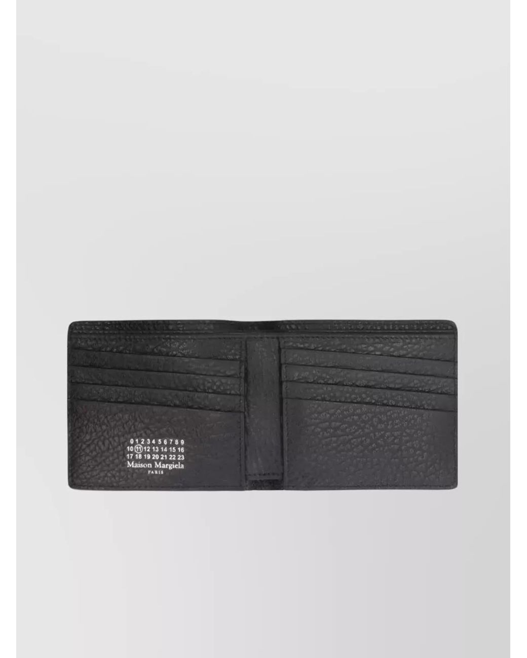 Maison Margiela Black Leather Bifold Wallet for men