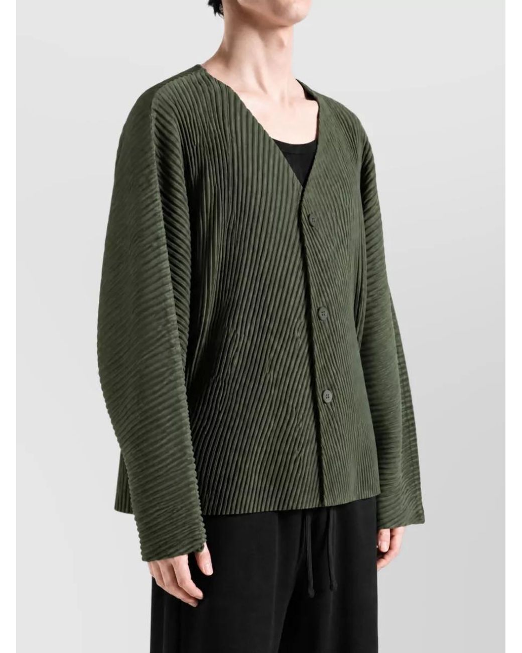 Homme Plissé Issey Miyake Green Shirt for men