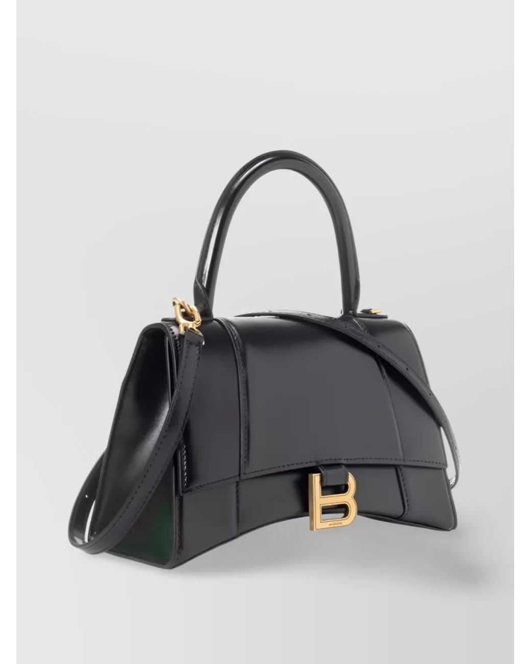Balenciaga Black Hourglass Small Leather Tote Bag