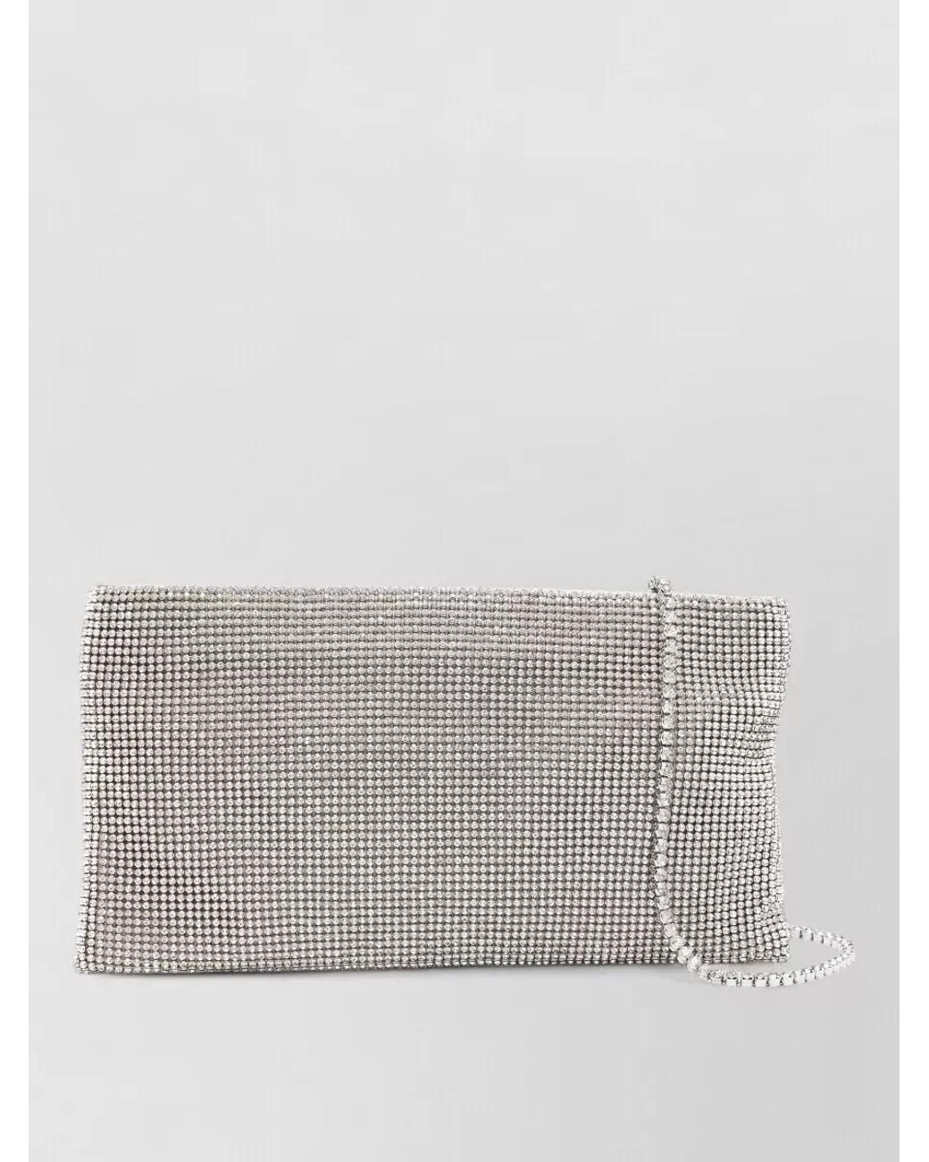 Benedetta Bruzziches Gray Aluminium Clutch Bag
