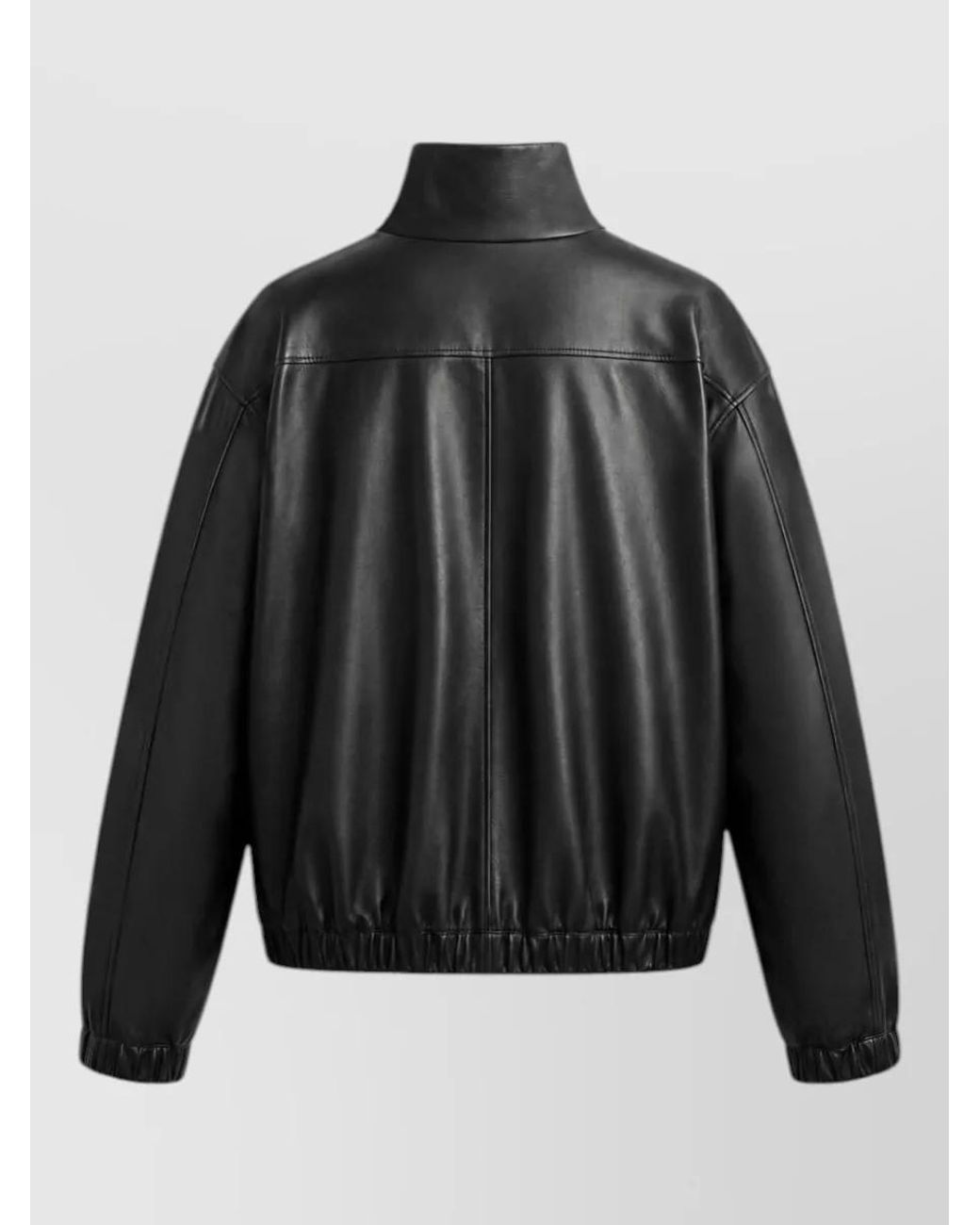 Saint Laurent Black Cassandre Lambskin Jacket for men