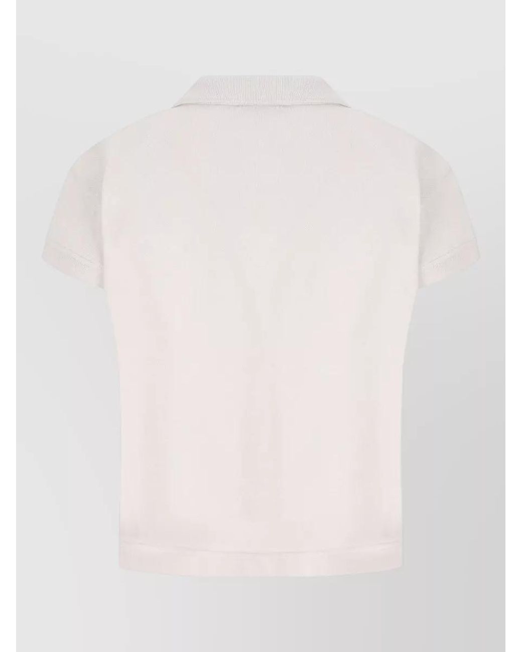 Balenciaga White Cotton Short-Sleeve Polo Shirt