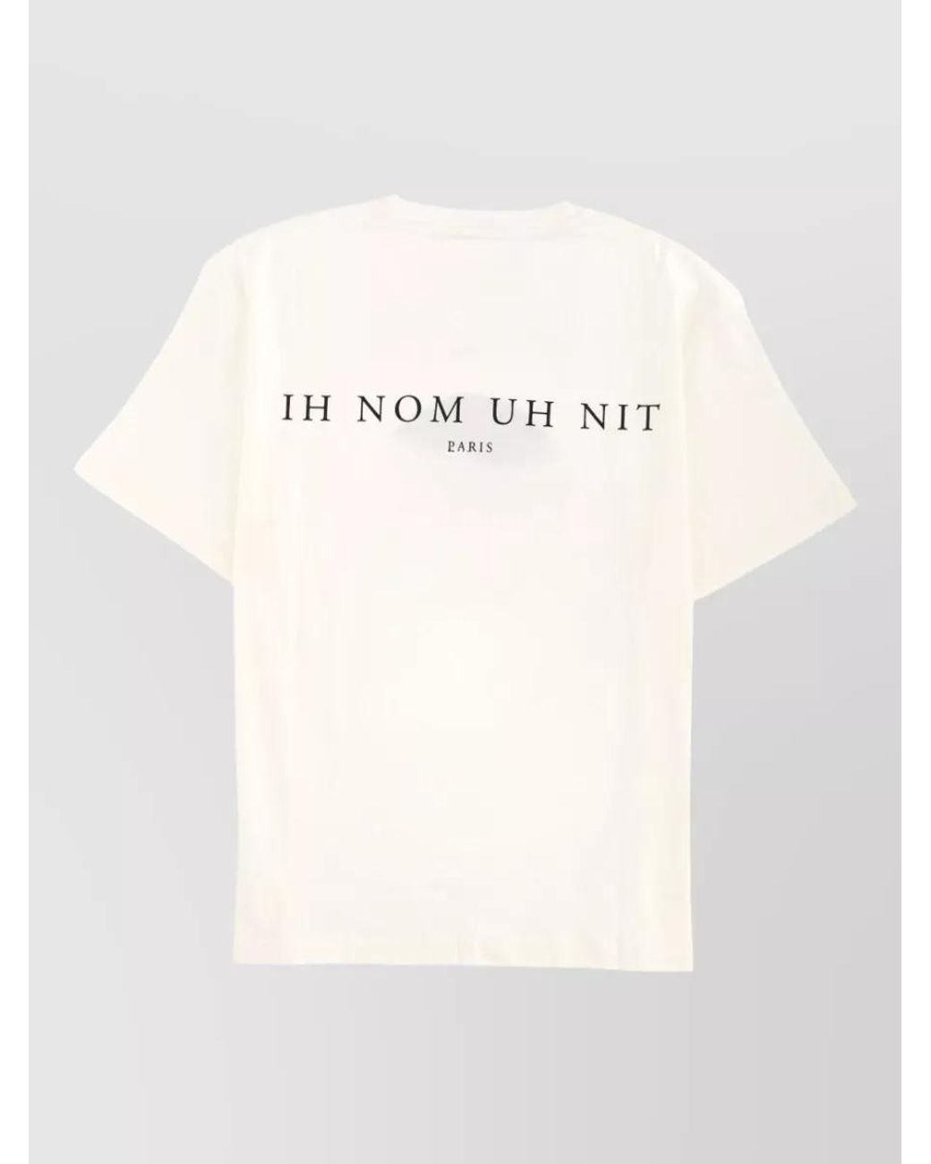 Ih Nom Uh Nit Blue Cotton Logo Print T-Shirt for men