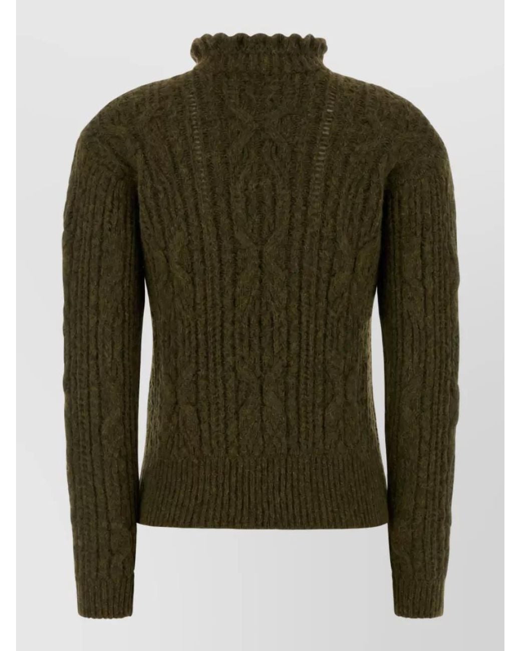 Moncler Green Alpaca-Blend Jumper