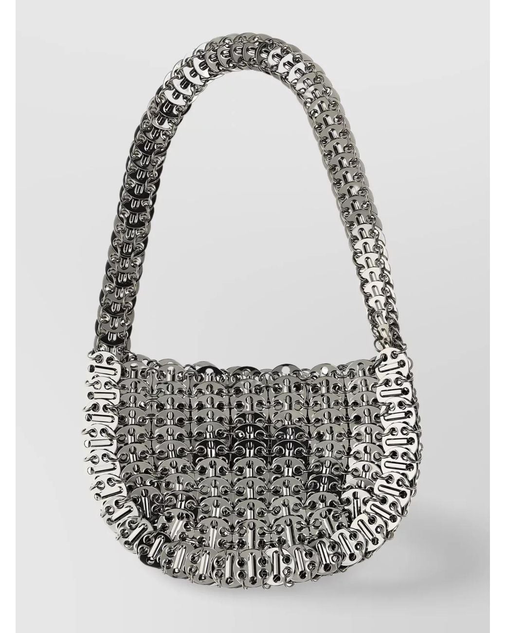 Rabanne Gray 1969 Chain Mail Shoulder Bag