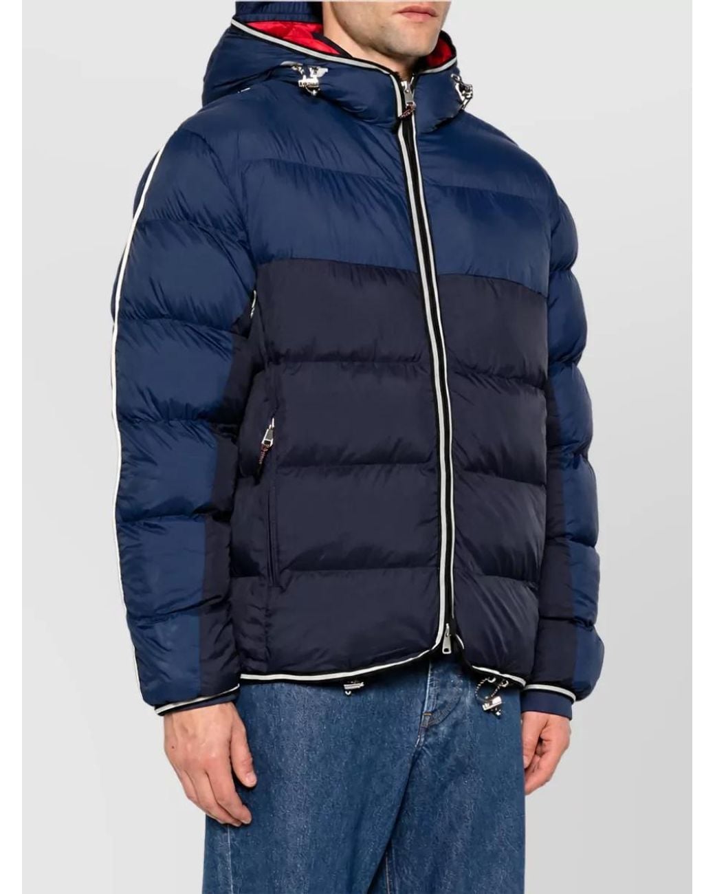 Napapijri Blue Puffer Coat for men