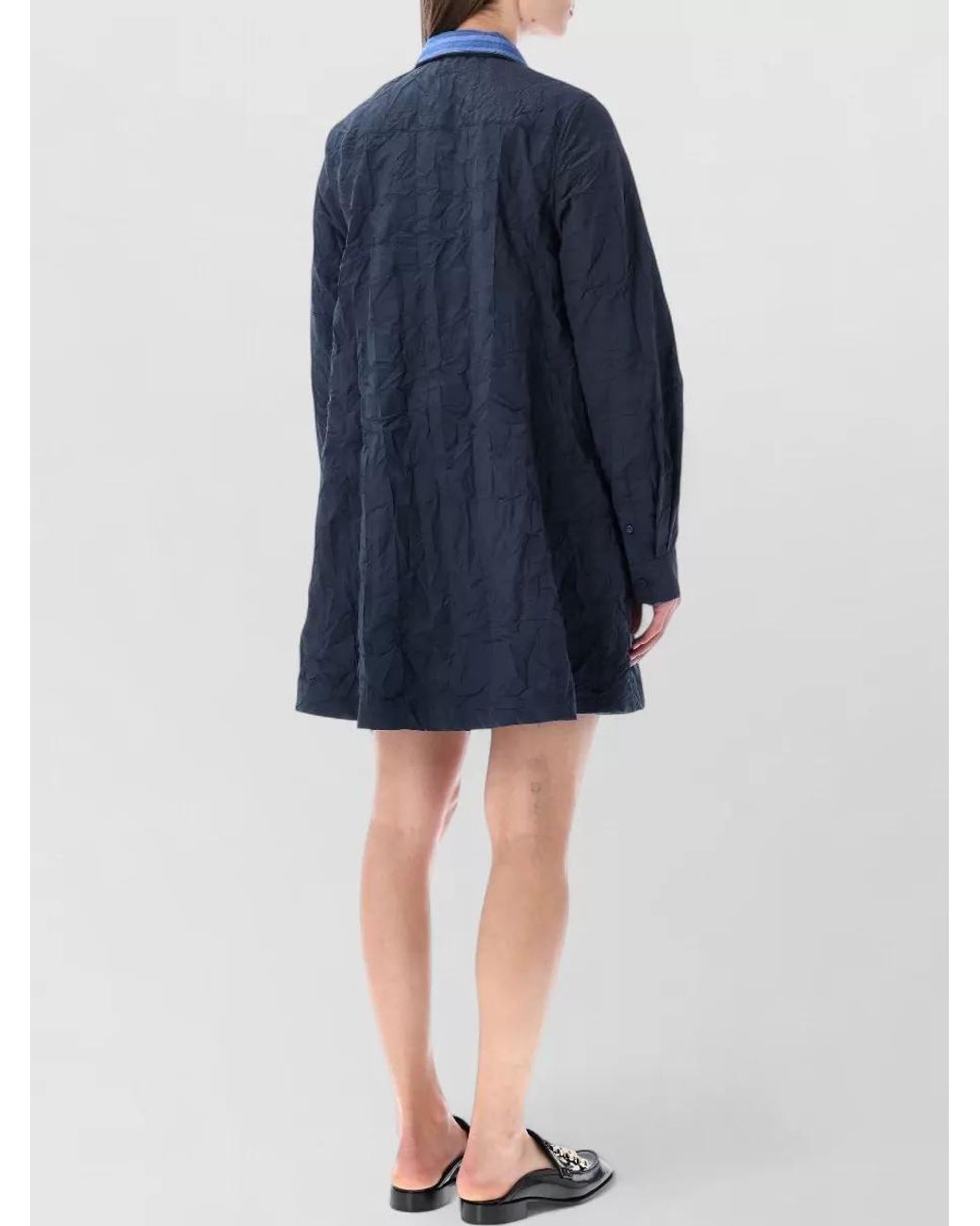 Loewe Blue Striped Short Dress