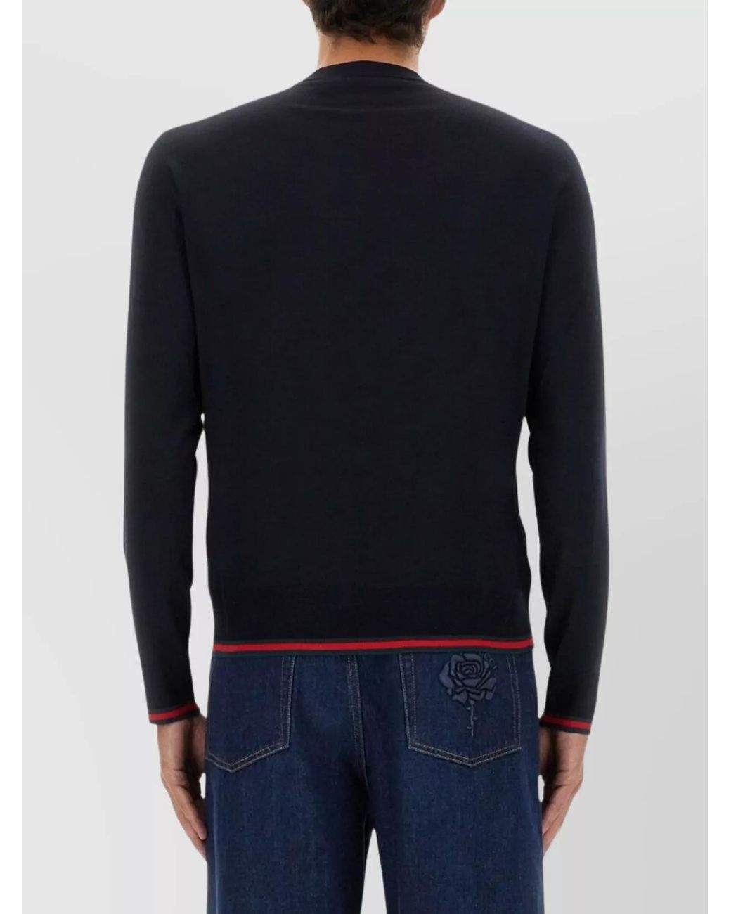 Gucci Blue Wool Jumper for men