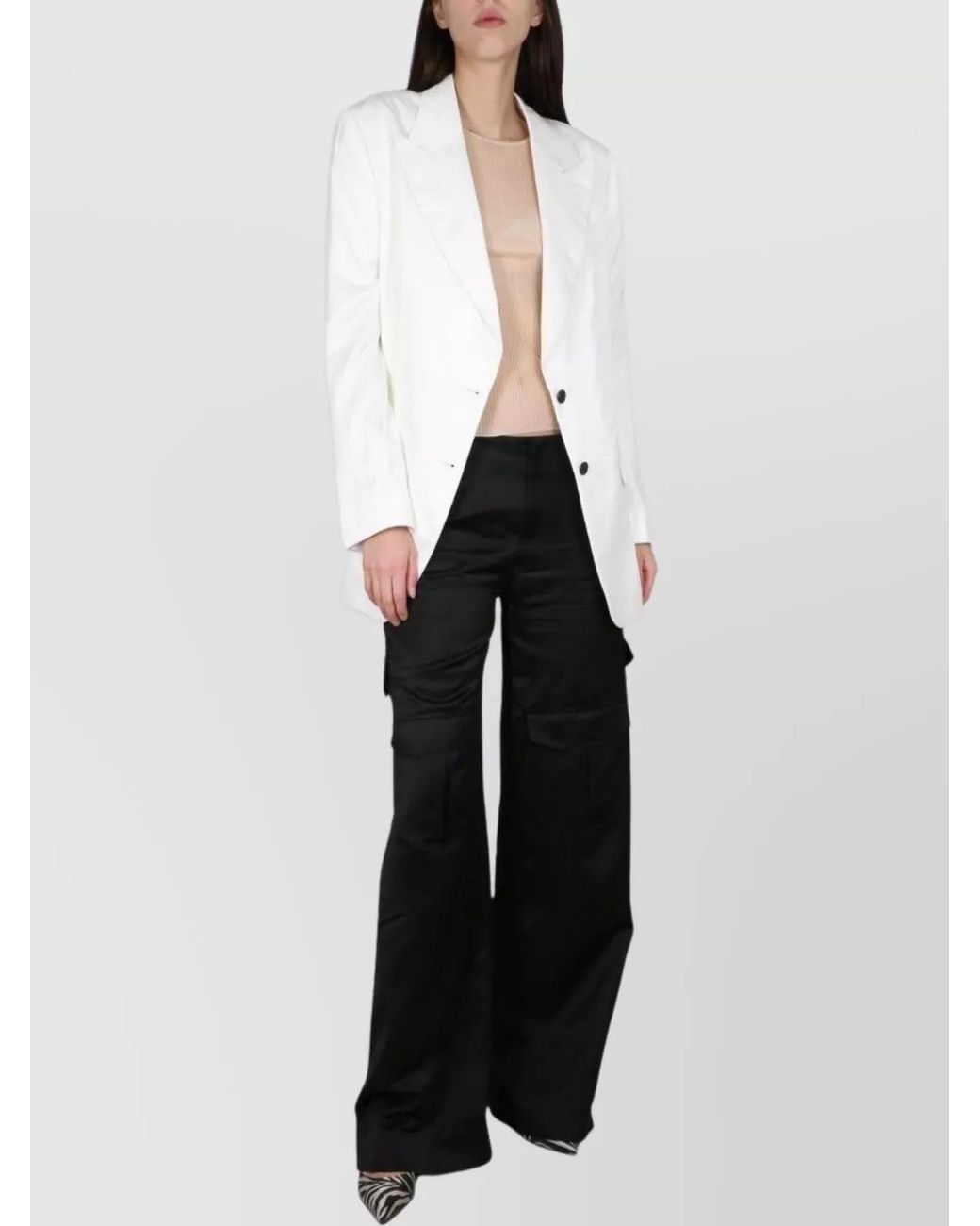 Tom Ford White Boyfriend Blazer