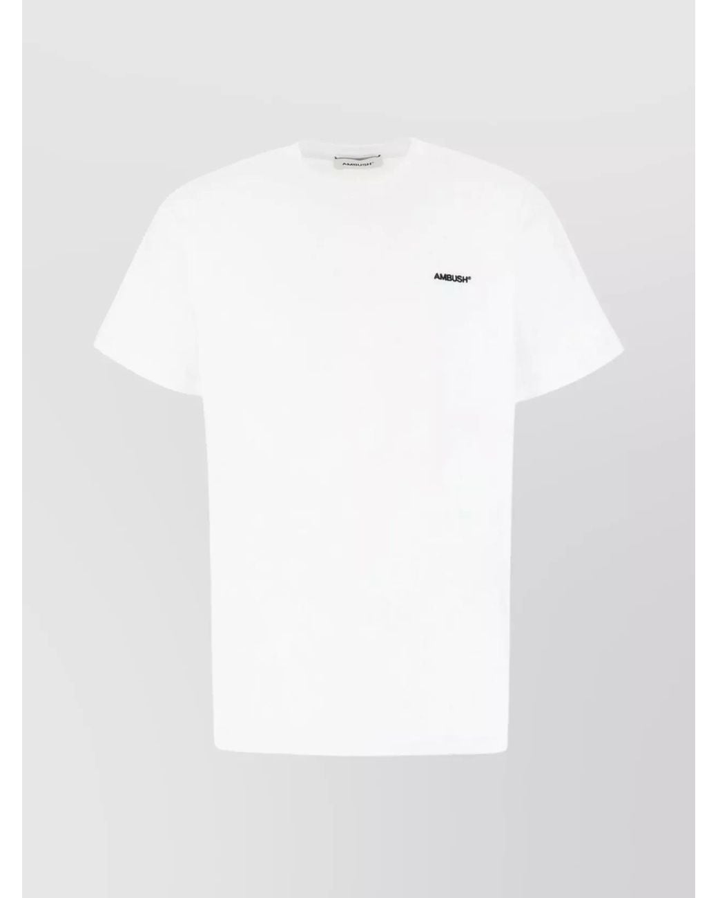 Ambush White Cotton Ribbed Crew Neck T-Shirt Set for men
