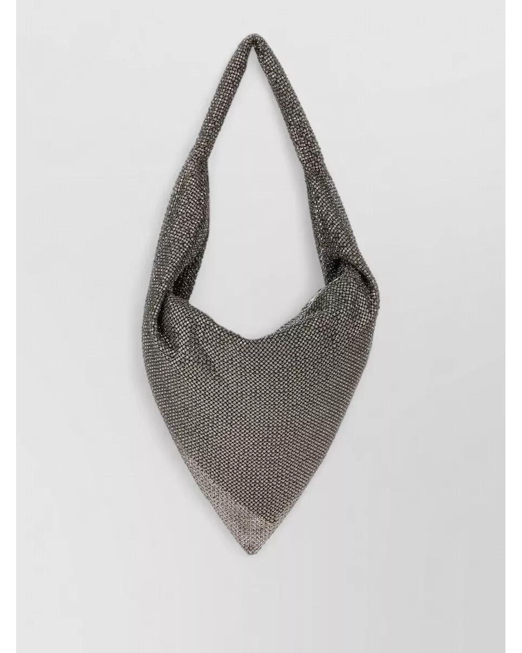 Benedetta Bruzziches Multicolor Metal Knit Clutch Bag
