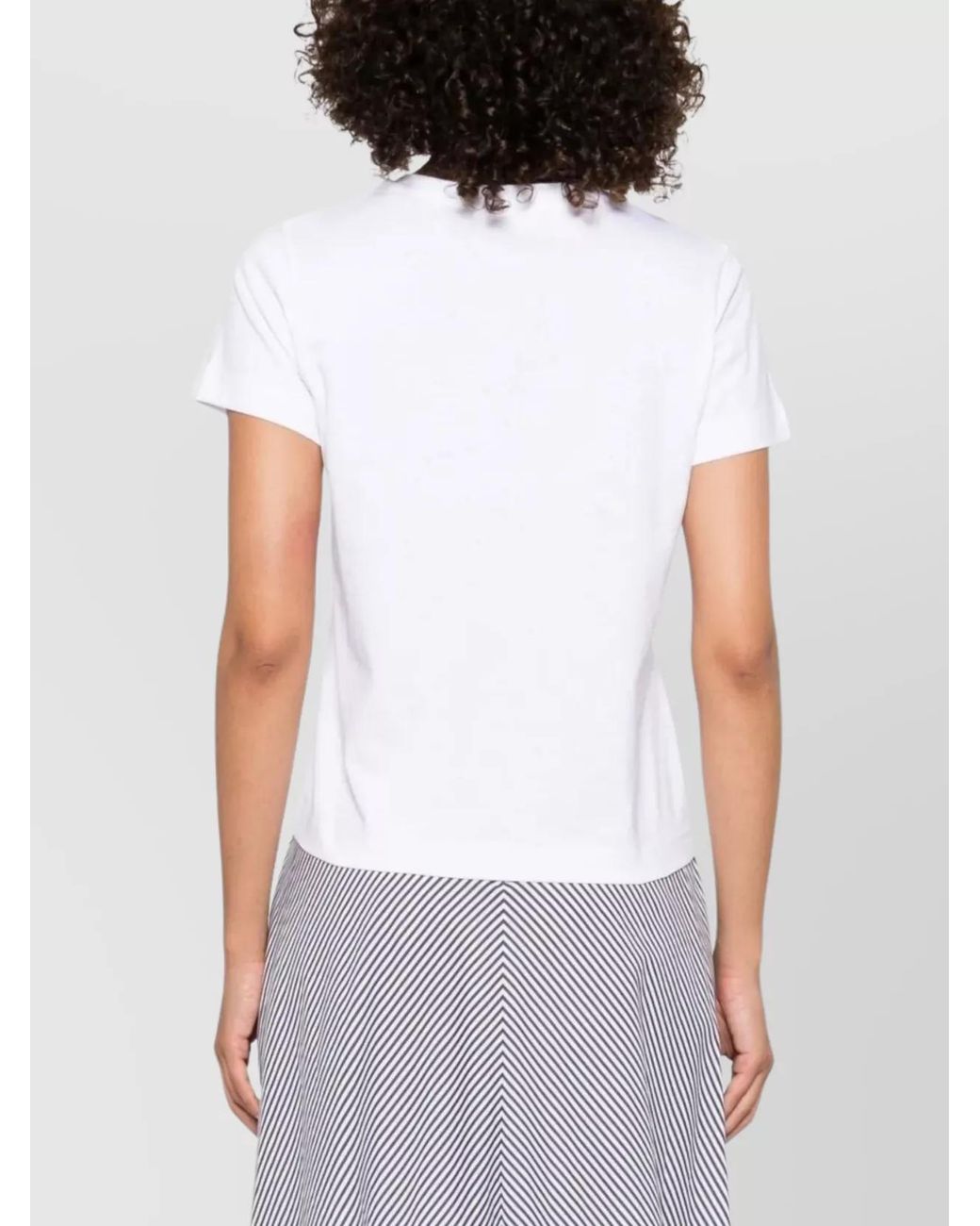 Moncler White Cotton Short-Sleeve Crew-Neck T-Shirt