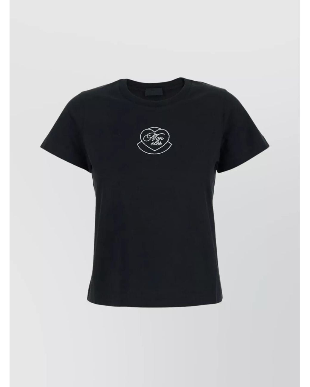 Moncler Black Cotton Short-Sleeve Crew-Neck T-Shirt