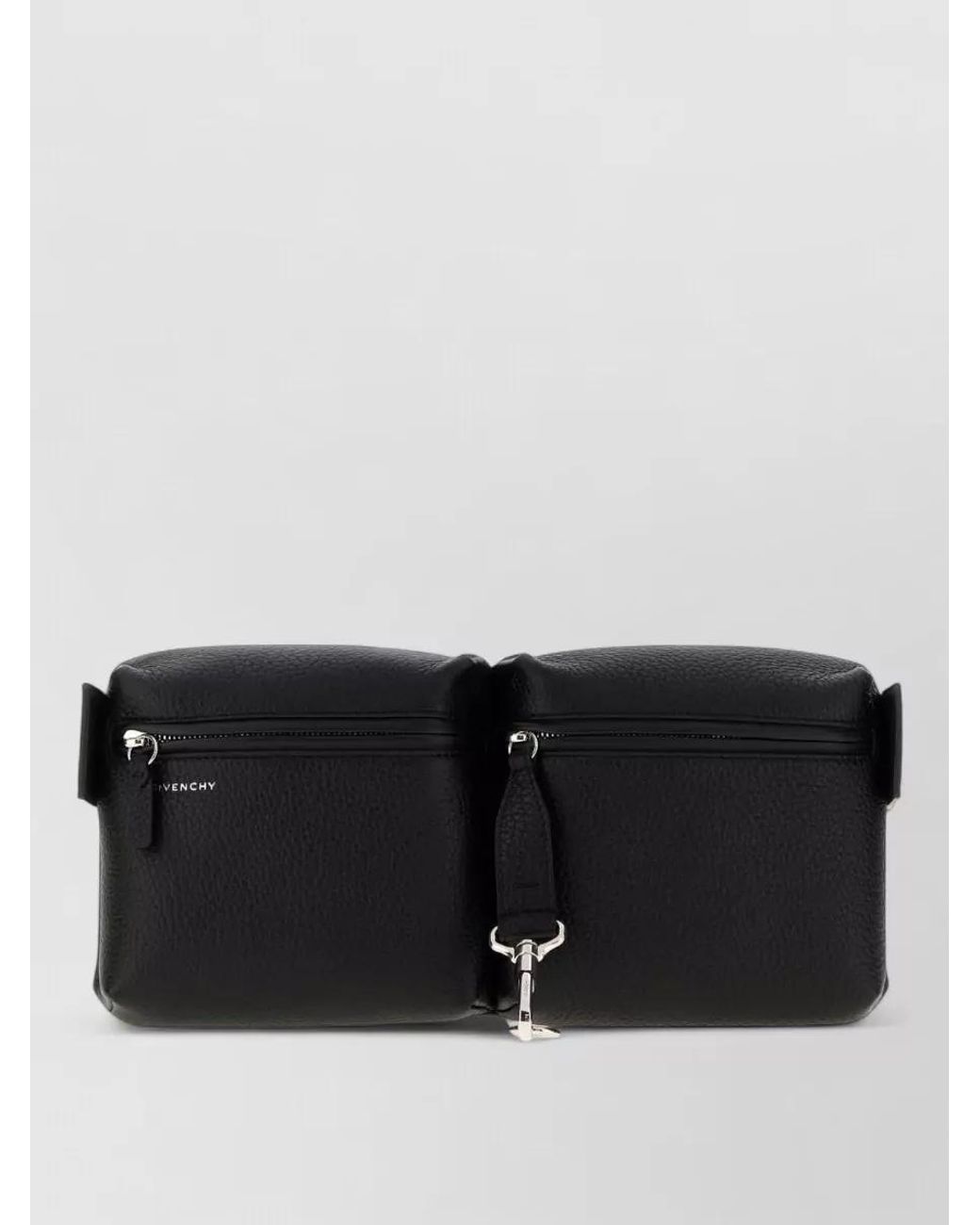 Givenchy Black Leather Belt Bag for men