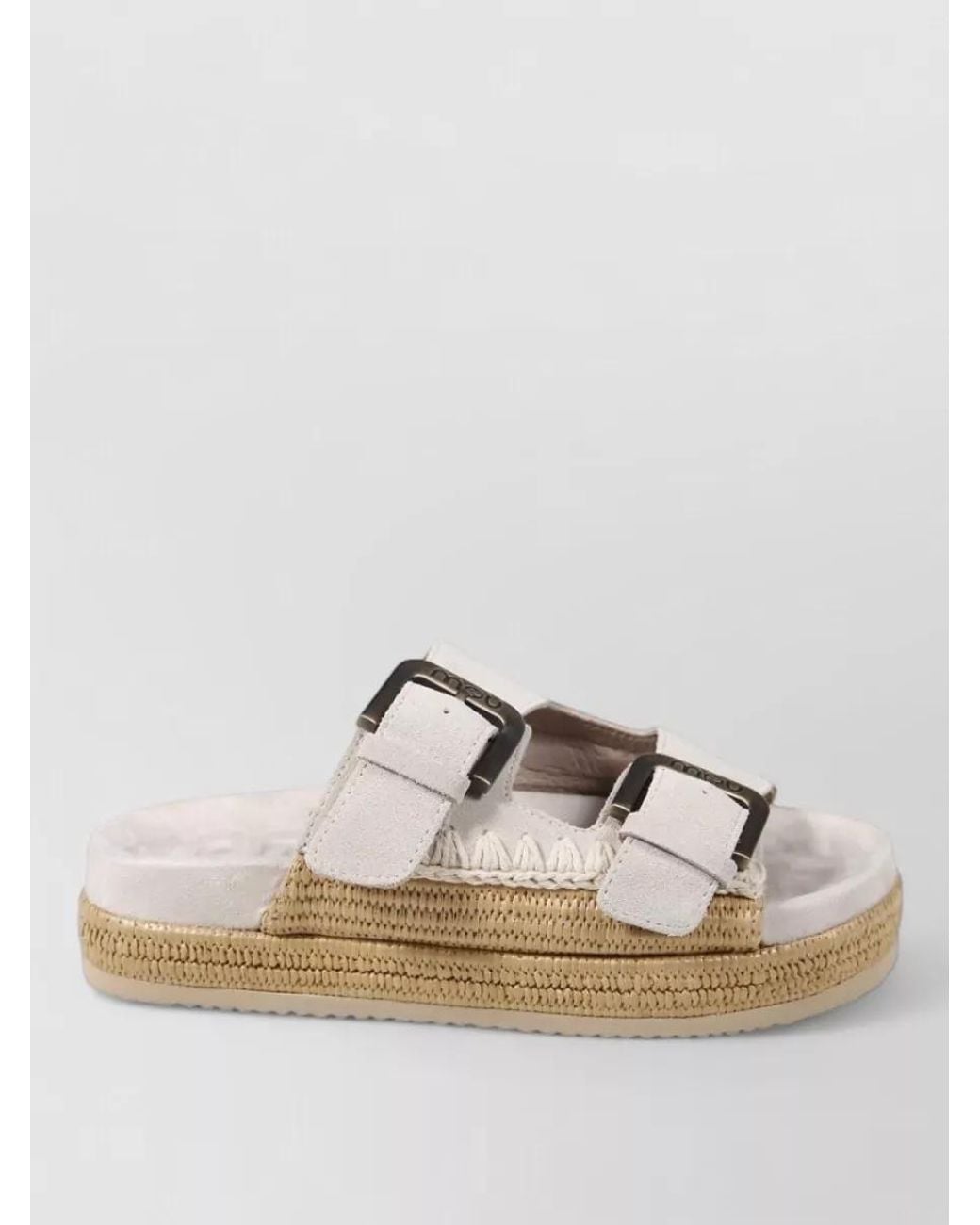 Mou Multicolor Leather Two Buckle Sandals