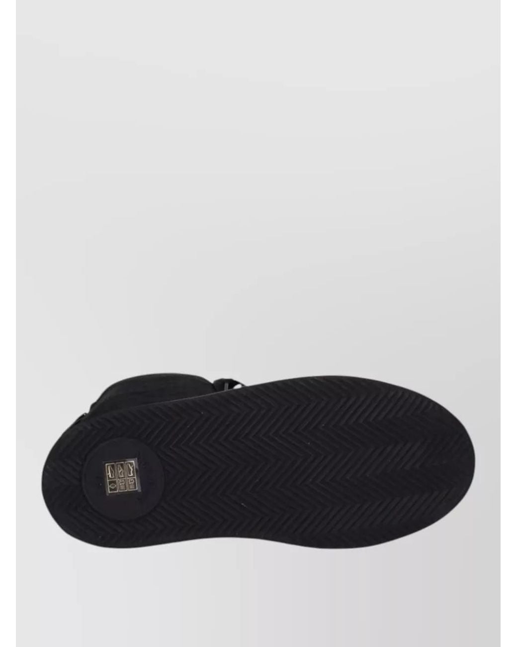 Max Mara Black Canvas Platform Lace-Up Boots