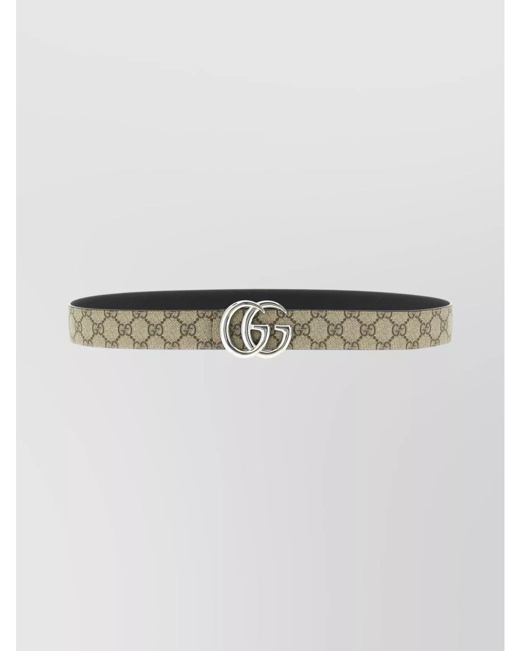 Gucci Gray Reversible Gg Monogram Belt for men